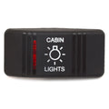 Carling Boat Contura III Rocker Switch Actuator - Cabin Lights Lighted