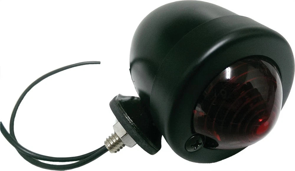 HardDrive Bullet Marker Light with Red Lens for V-Twin Motorcycles 820-55504