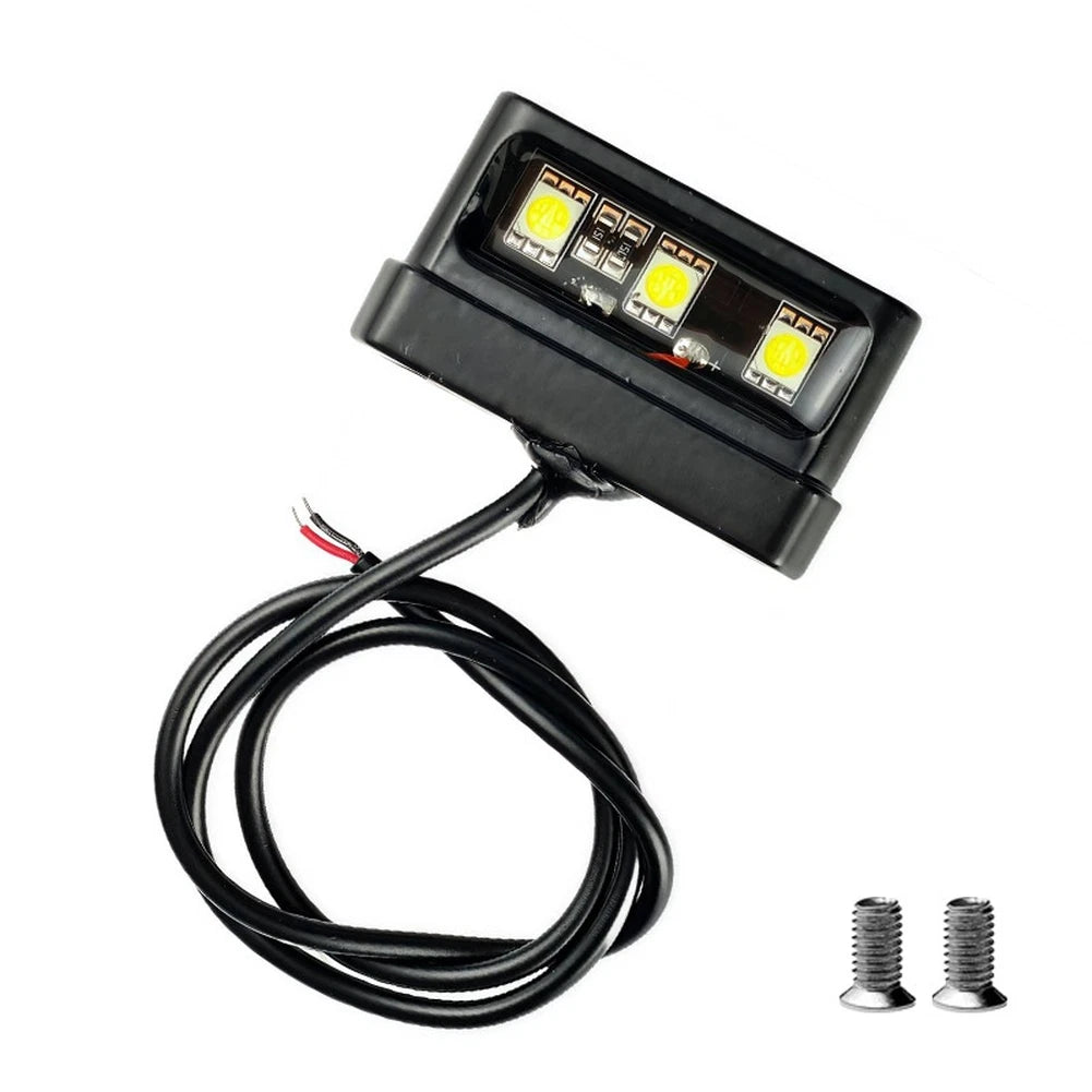 Rear License Plate Light for Motorcycle with Feature
