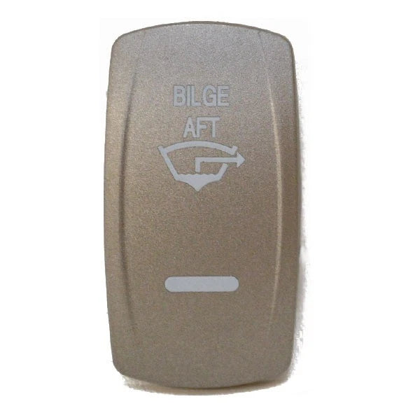 Cobalt Boat Switch Cover - Pewter Bilge AFT Actuator Plate