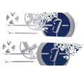 MasterCraft Boat Graphic Decals 750242 - X-1 Navy Blue Gray (2 PC)