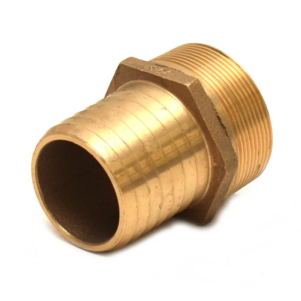 Perko Boat Pipe-to-Hose Adapter Fitting 0076009PLB - 2 X 2 Inch Bronze