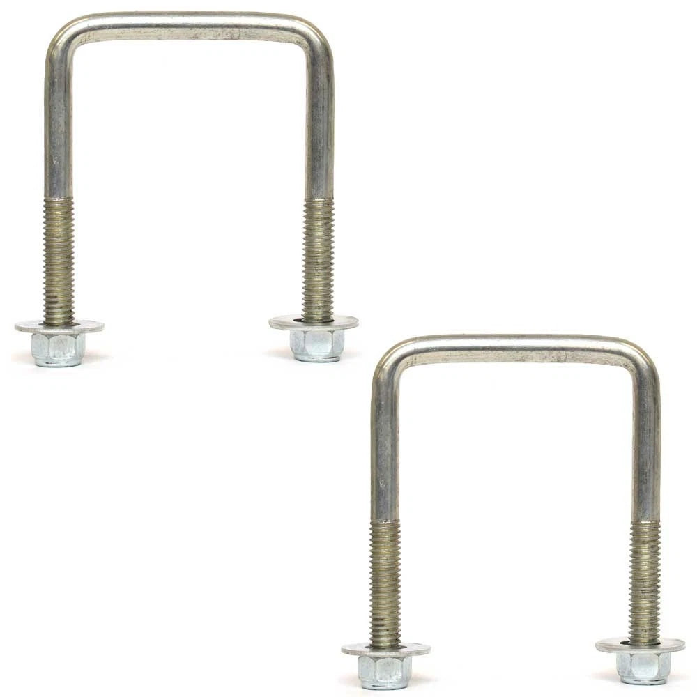 Boat U-Bolt Hardware Kit 59425 - 4 X 3 X 7/16 Inch Zinc Plated