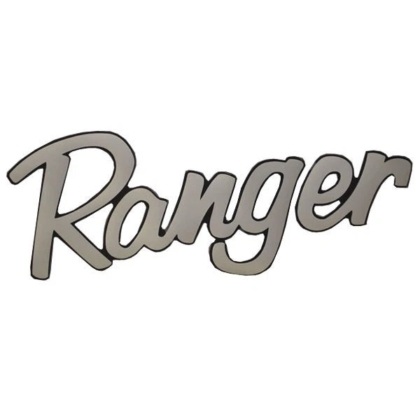 Ranger Boat Emblem Decal 7616131 - Silver Vinyl 14 1/2 X 6 Inch