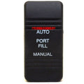 Carling Boat Rocker Switch Actuator - Auto Port Fill Manual Lighted