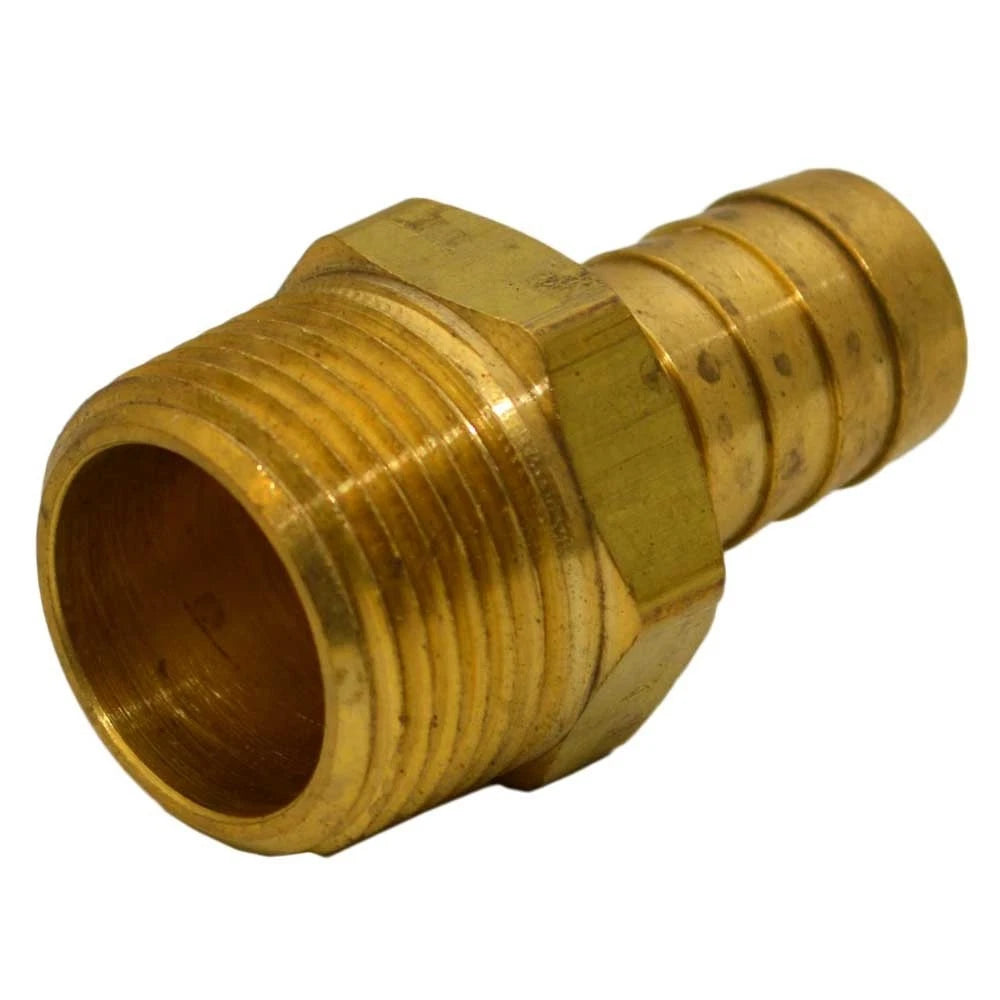 Boat Pipe to Hose Fitting 32-021 - Brass 5/8 X 3/4 Inch