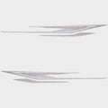Crestliner Boat Graphic Decals 2293951 - VT Storm - Outlook Red (4PC)