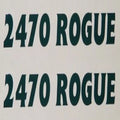 Cruisers Yachts 2470 Rogue Boat Decals - Dark Green (pair)
