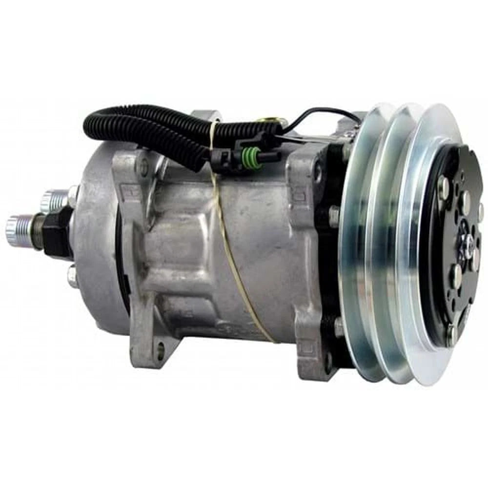 8815000 Sanden SD7H15, FLX7 Compressor, with 2 Groove Clutch