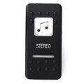 Boat Rocker Switch Cover - Stereo Actuator Matte Black