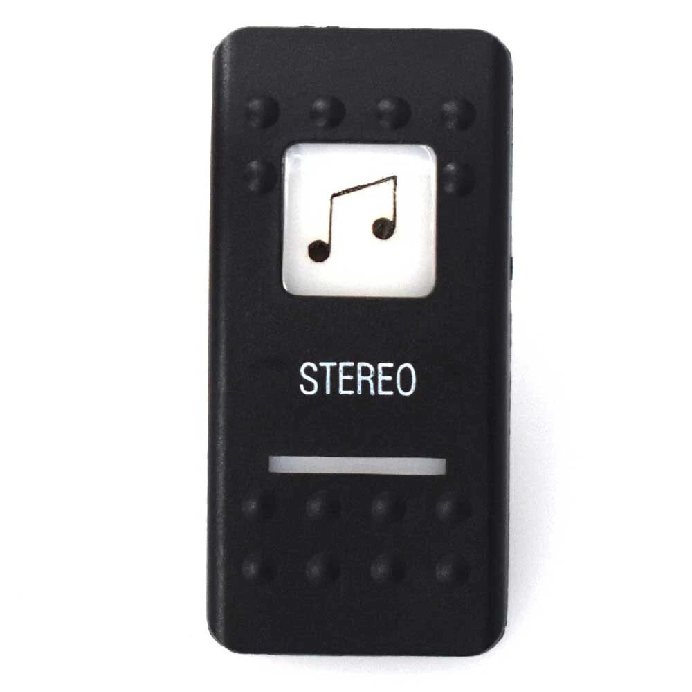 Boat Rocker Switch Cover - Stereo Actuator Matte Black