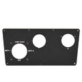 Vexus Boat Blank Battery Switch Panel 7202016 - Black Aluminum