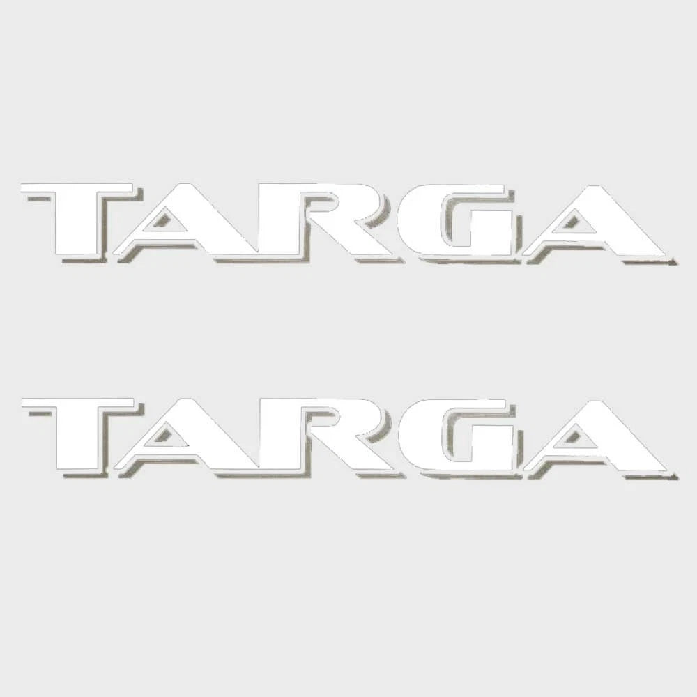 Tracker Boat Decals 58882 - Targa Logo White Stickers (pair)