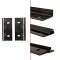 Boat Offset Hinge - Black Aluminum 3 X 1 1/2 X 3/8 Inch (pair)
