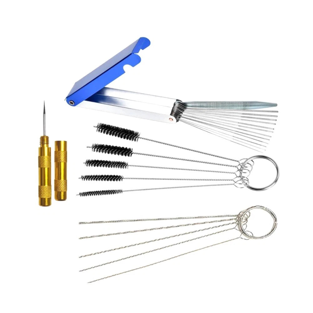 Carburetor Spray Cleaning Brush Tool Four Piece Set for Small Engine Repair