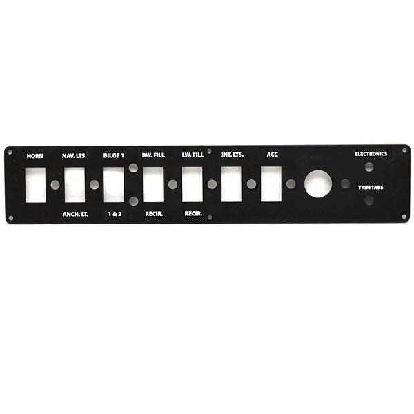 Boat Switch Panel Blank 7202588 - 2013 Ranger 184 Black Aluminum