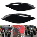 1 Pair Black Adjustable Fairing Air Deflectors Fit Harley Batwing Street Glide