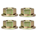 4pcs Hex Flanged Spindle Nuts 712-0417A for Garden Tractor Blade Assembly