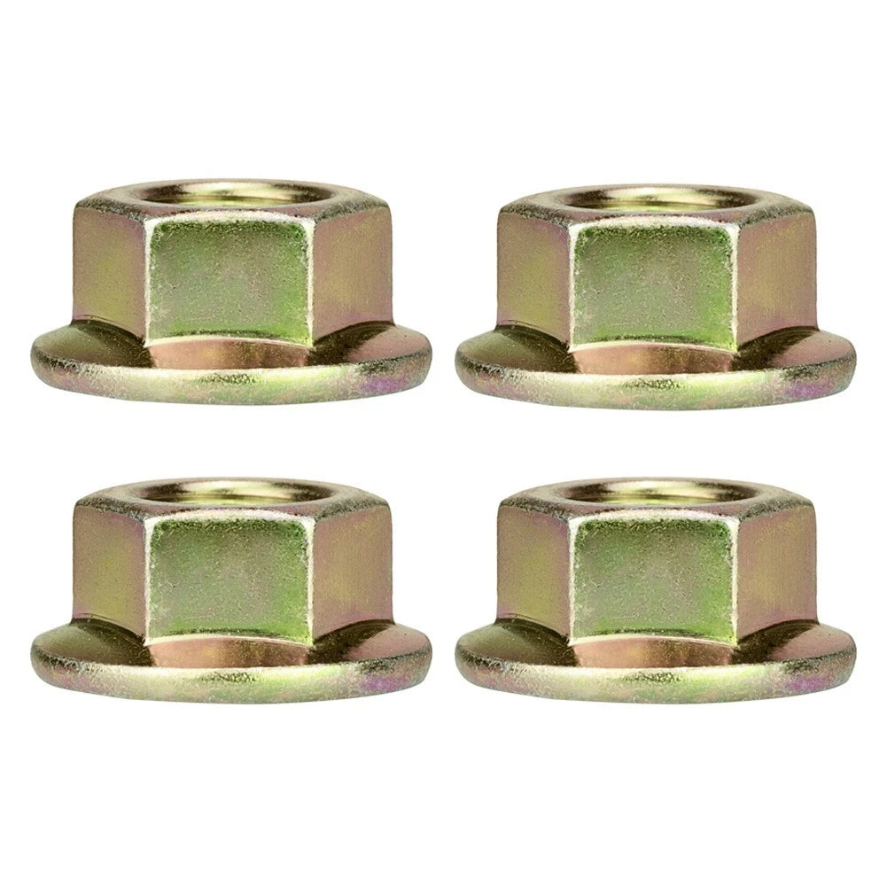 4pcs Hex Flanged Spindle Nuts 712-0417A for Garden Tractor Blade Assembly