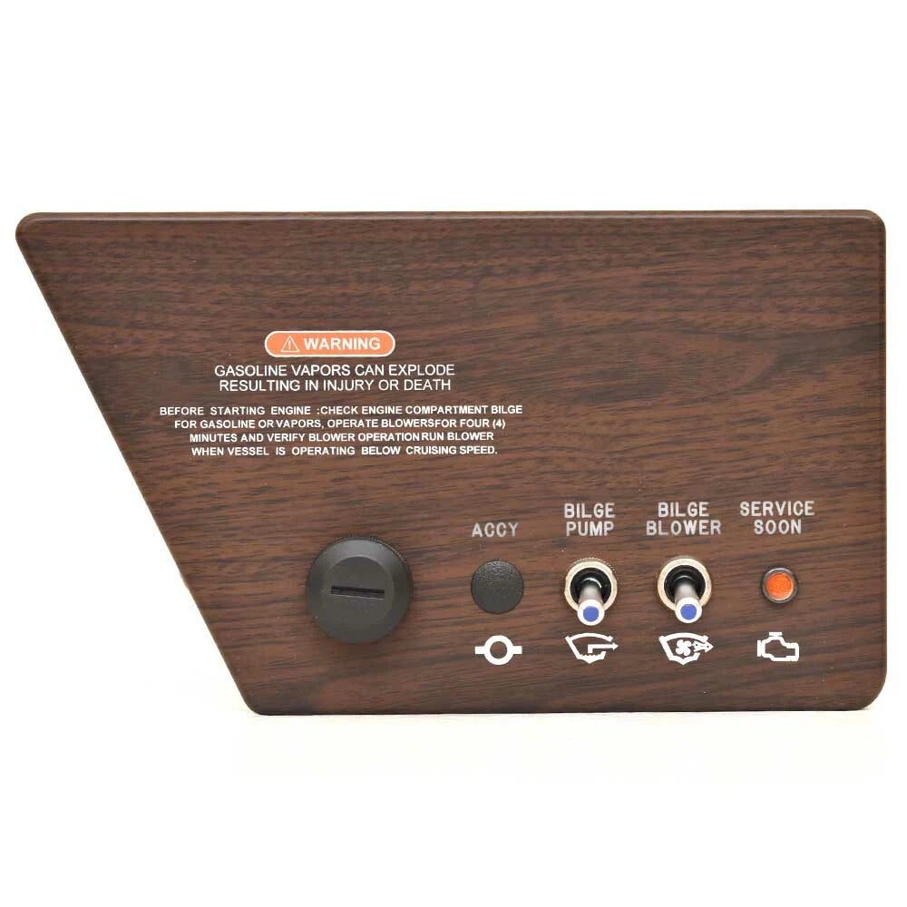 Sea Ray Boat Ignition Panel 2252723 - 230 SPX Woodgrain 9 1/4 X 5 3/8 Inch