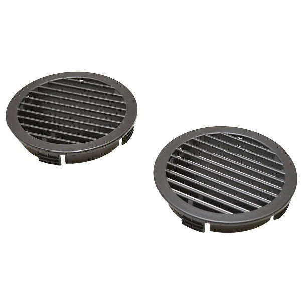 ITC 4 1/4 INCH BLACK PLASTIC BOAT VENT COVERS (pair)