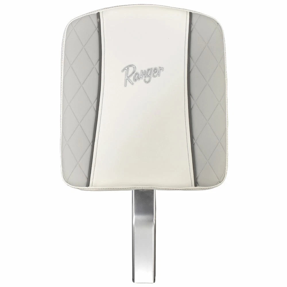 Ranger Boat Seat Backrest Cushion 729786H.73 - Bay White Gray (STBD)
