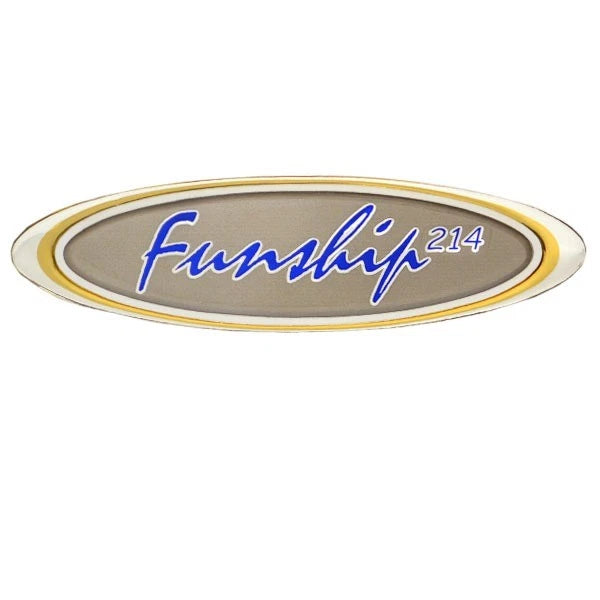 Four Winns Boat Raised Decal 055-2662 - Funship 214 Gold Sticker