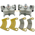Rear Left Right Brake Caliper & Pads for Polaris Ranger 800 6x6 2010 2011-2017
