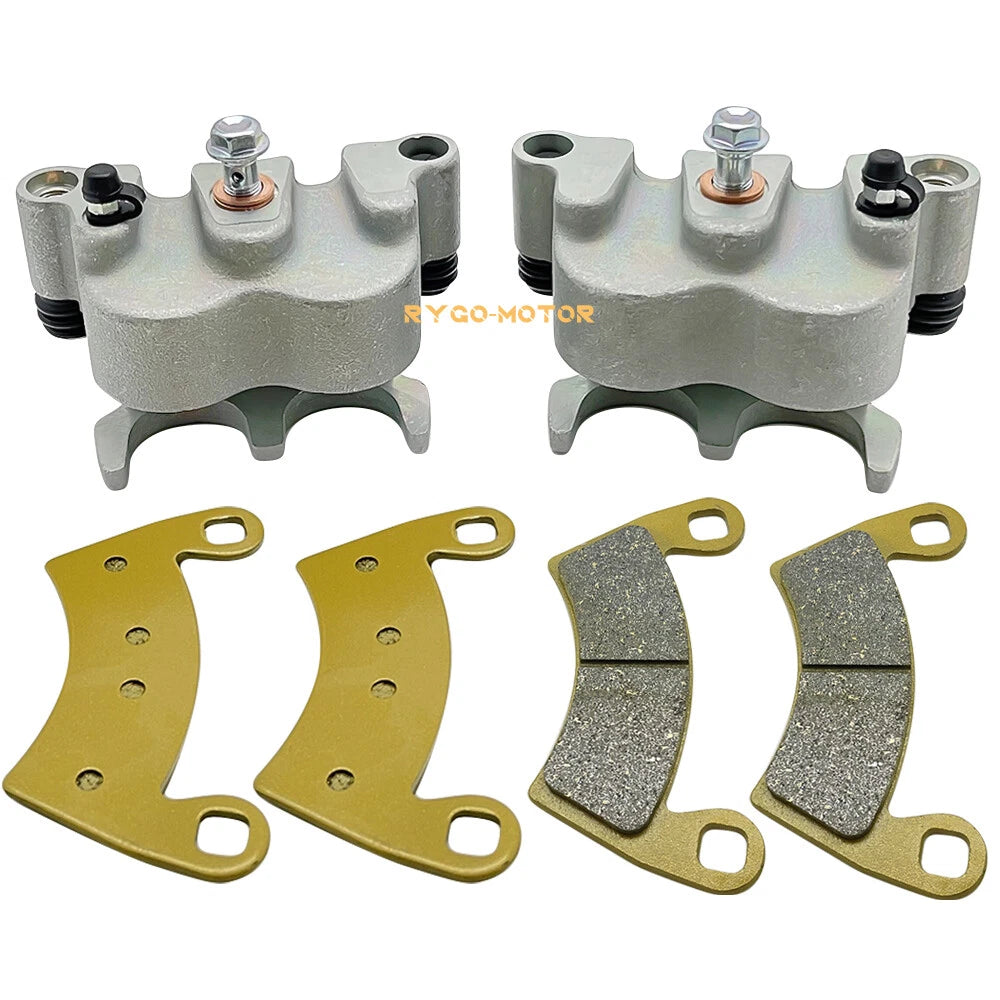 Rear Left Right Brake Caliper & Pads for Polaris Ranger 800 6x6 2010 2011-2017