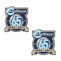 Crestliner Boat Emblem Decal Stickers - 65th Anniversary Blue (pair)