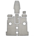 Larson Boat Non-Skid Mats 8138017 - 210 OB Cockpit Gray Black (7PC)