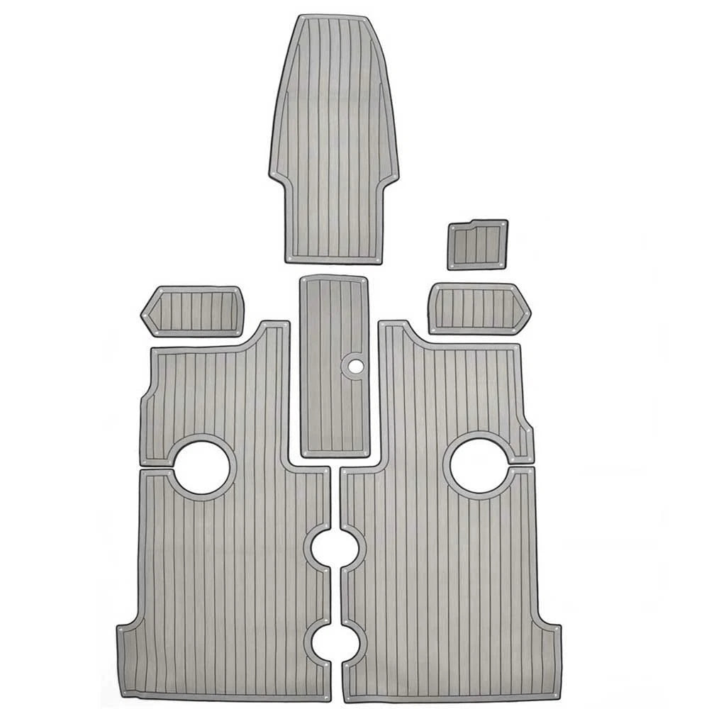 Larson Boat Non-Skid Mats 8138017 - 210 OB Cockpit Gray Black (7PC)