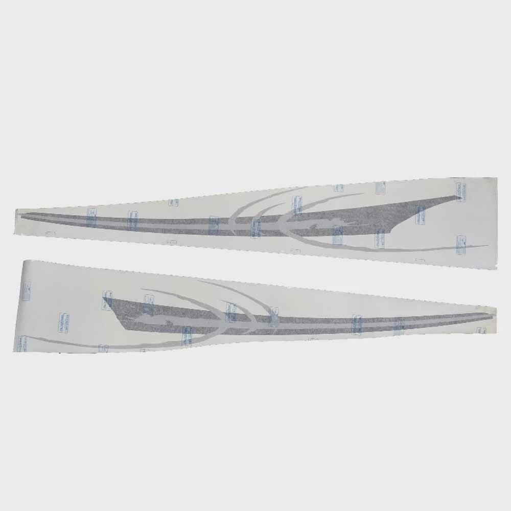 Premier Boat Graphic Decal 2190043 - Black Silver 100 Inch (set of 2)