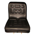 Seat Compact Tractor Polyurethane with Flip Brackets Black Fits Yanmar Fits Ford