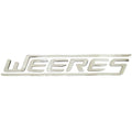 Weeres Pontoon Boat Raised Decal - Silver Emblem Sticker