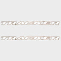 Tracker Boat Decals 49541 - 43 5/8 X 2 1/2 Inch White Gold (pair)