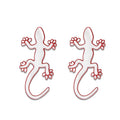 2 Red Lizard Decal Bubble for Motorcycle Dirt Bike ATV Go Kart