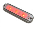 Taco Boat LED Deck Light F-38-8500R-1 - Red Flat Mount 12V