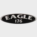 G3 Boat Eagle 176 Decal 153395-01 - Black Silver Vinyl 6 3/4 X 2 Inch