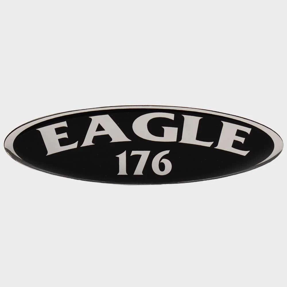 G3 Boat Eagle 176 Decal 153395-01 - Black Silver Vinyl 6 3/4 X 2 Inch