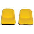 (2) Yellow High Back Seat Fits John Deere Riding Mowers Tractor 345 415