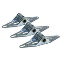 3-Pack - Garage Door #1 Hinges, 18 Gauge, Predrilled Assorted Hole Combination