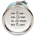 VeeThree Boat Systems Check Gauge 65669SEF - 2 Inch White