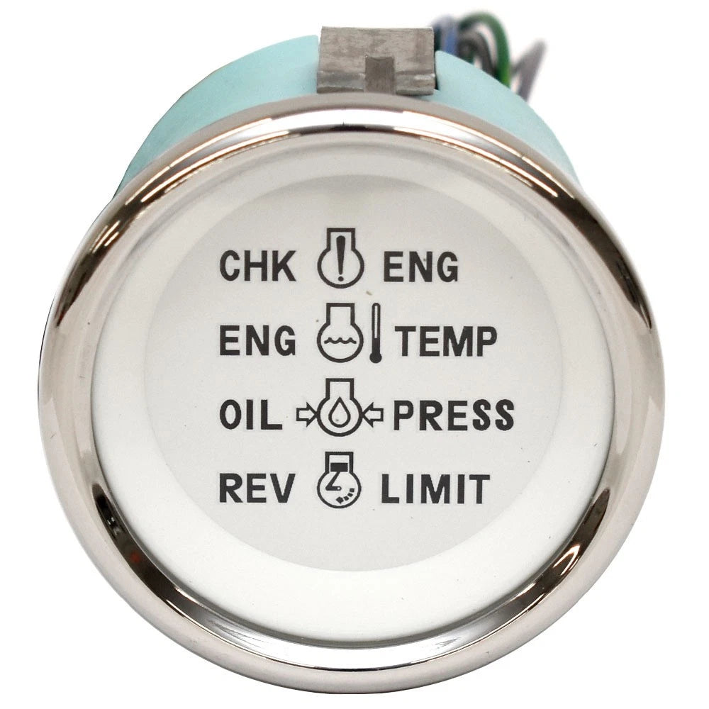 VeeThree Boat Systems Check Gauge 65669SEF - 2 Inch White