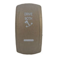 Carling Boat Contura V Rocker Switch Actuator - Drive Both Pewter Lit