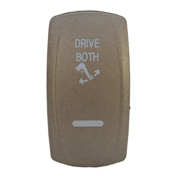 Carling Boat Contura V Rocker Switch Actuator - Drive Both Pewter Lit