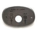 Boat Blank Ignition Switch Panel - 4 X 2 3/4 Inch Brushed Silver