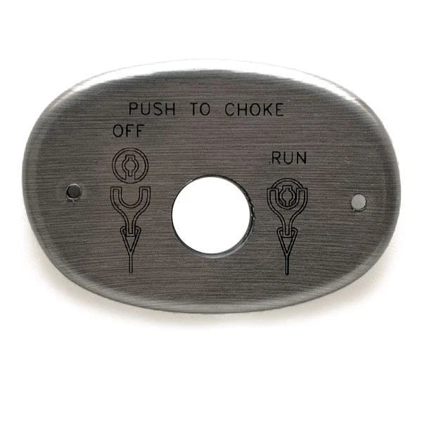 Boat Blank Ignition Switch Panel - 4 X 2 3/4 Inch Brushed Silver