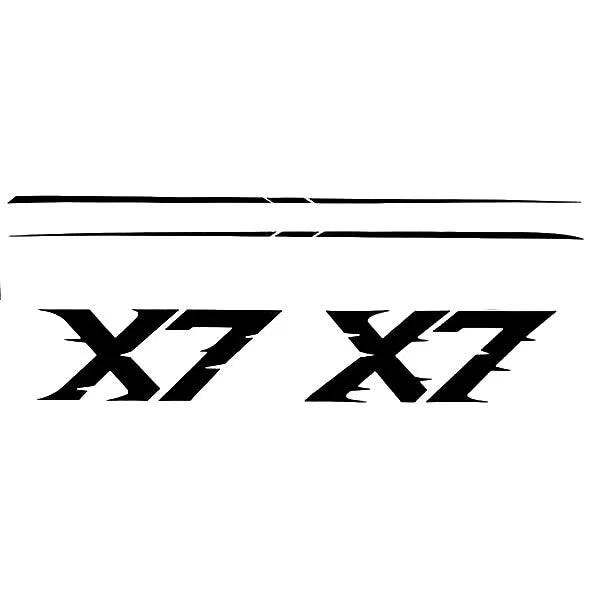 MasterCraft Boat Raised Decal Kit 7506007K - X-7 Midnight Black