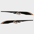 G3 Boat Decals 73404652 - 73404656 - 105 3/4 Inch Black (set of 2)